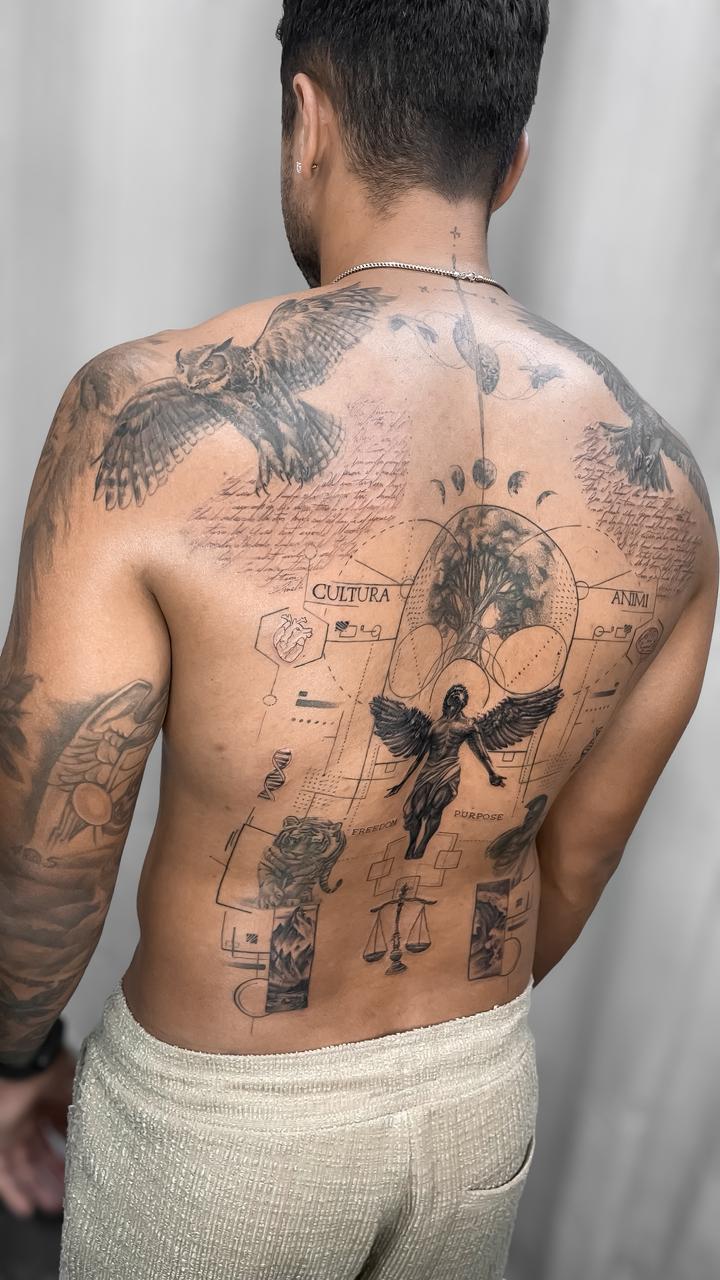 Tatuagem Fine Art composição